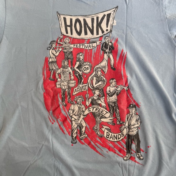 HONK! - Festival of Activist Street Bands 2014 screen printed t-shirt men's M - Picture 3 of 7